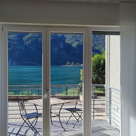 Lake Como Casa La Rosa Abbadia Lariana Bagian luar foto