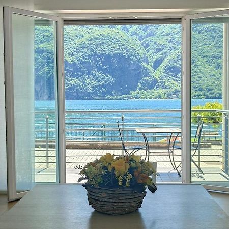 Lake Como Casa La Rosa Abbadia Lariana Bagian luar foto