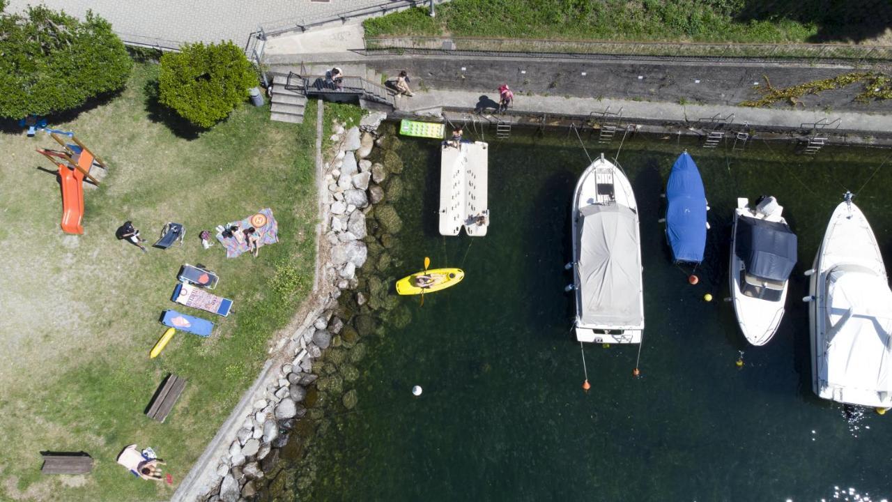 Lake Como Casa La Rosa Abbadia Lariana Bagian luar foto