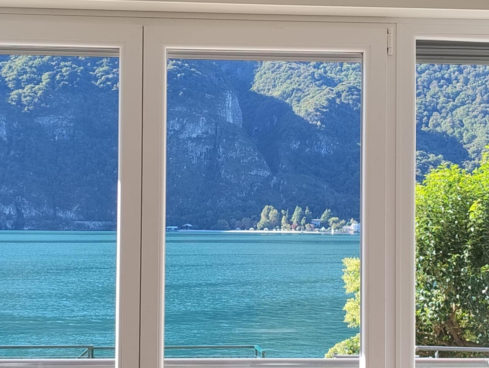 Lake Como Casa La Rosa Abbadia Lariana Bagian luar foto