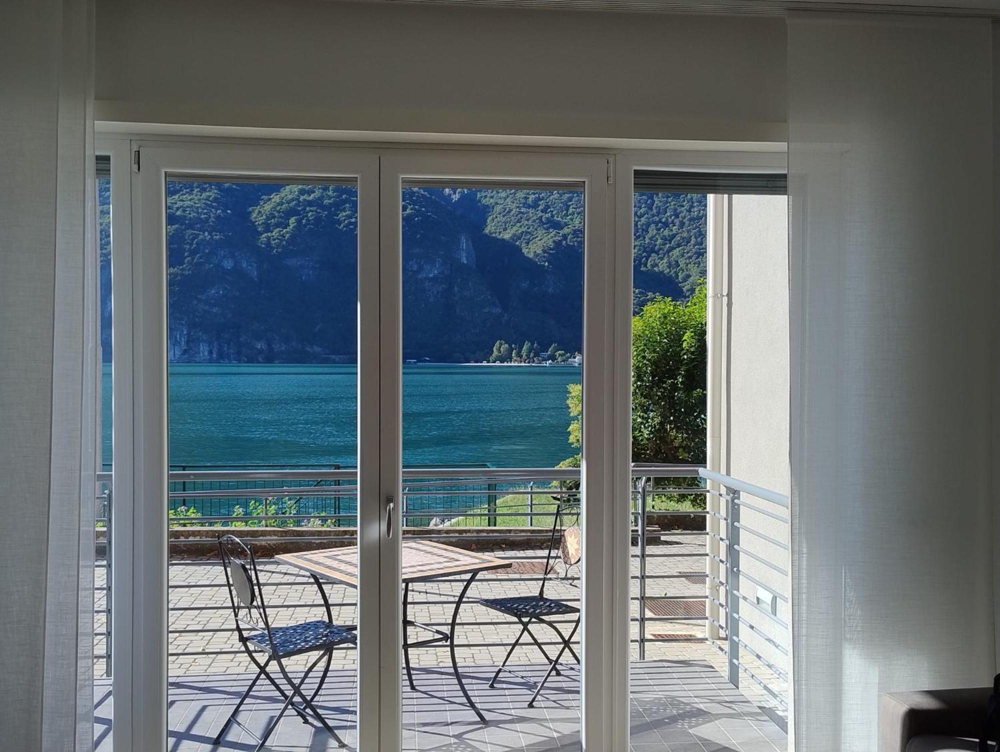 Lake Como Casa La Rosa Abbadia Lariana Bagian luar foto
